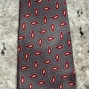 Oscar de la Renta Couture Paisley Tie (Vintage)